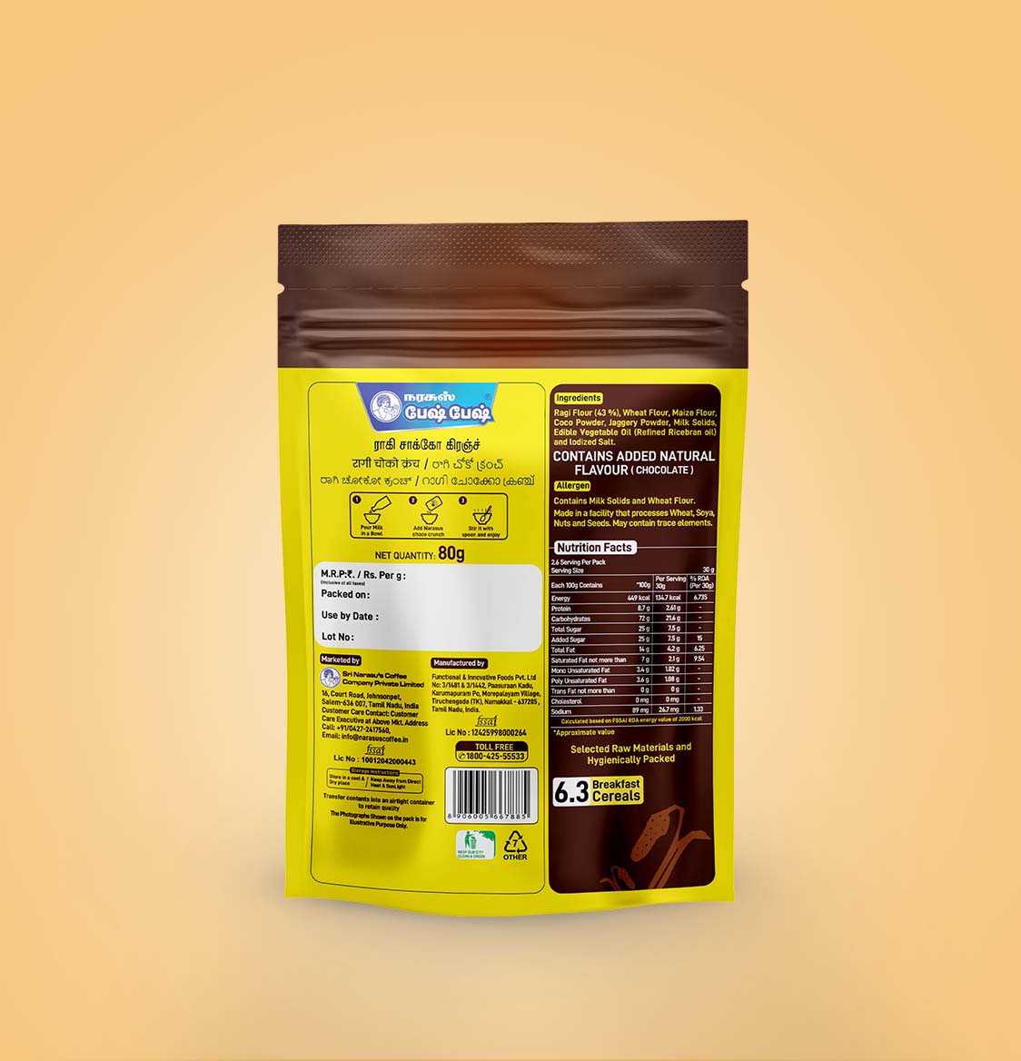 Ragi Choco Crunch pouch 